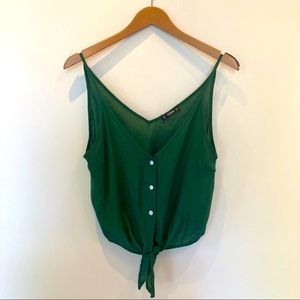 NWOT Shein Tie Front Tank